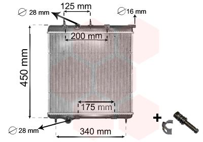 VAN WEZEL Radiators, Motora dzesēšanas sistēma 40002298